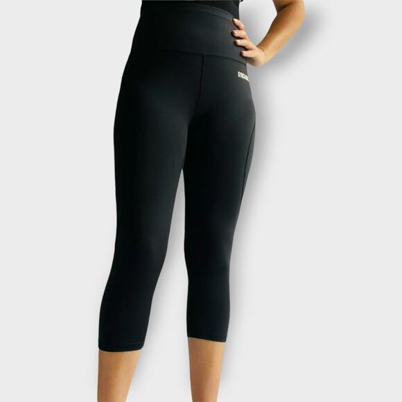 Gymshark Leggings High Waist Crop Dry Moisture Management Black Size Small - Picture 7 of 7